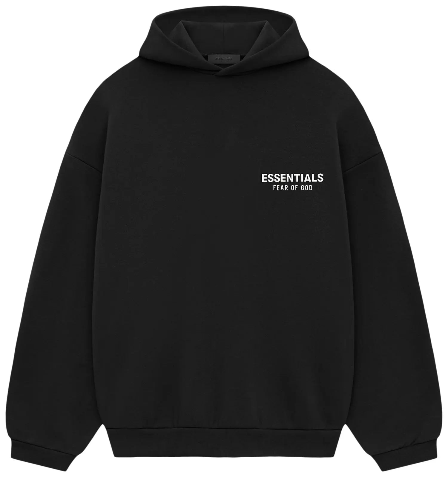 Fear of God Essentials Fleece Hoodie II 'Black' - Authentic